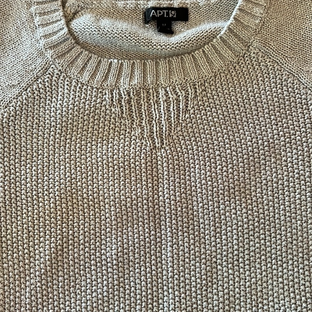 Apt9 gray metallic sweater M - Picture 6 of 10